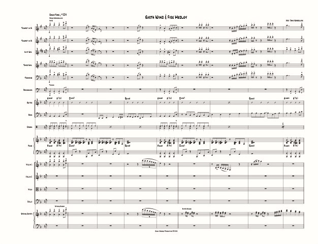 Commercial arrangement score sample