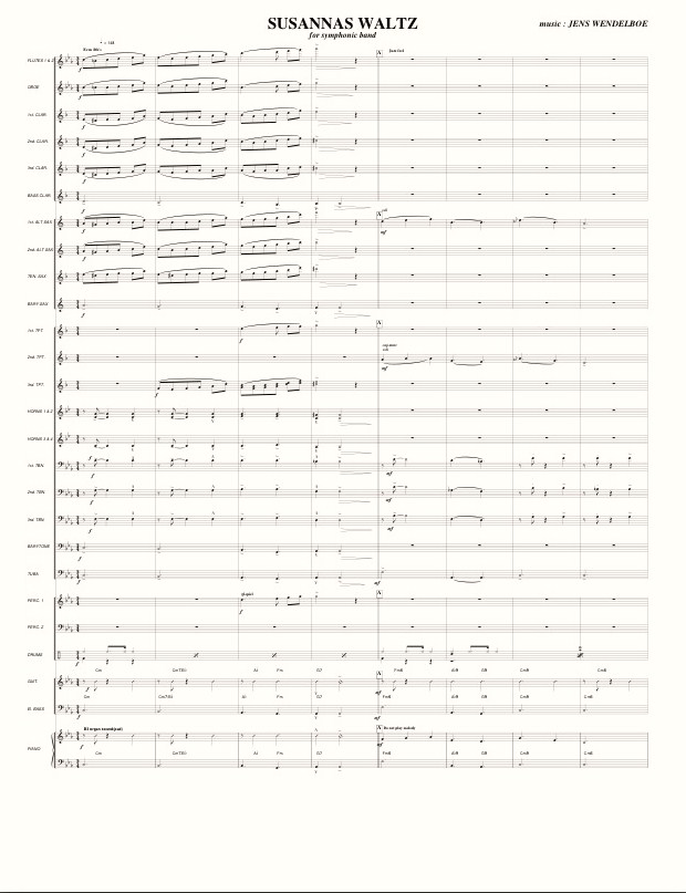 Concert Band score sample