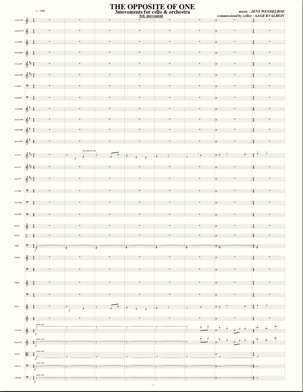 Symphony score sample