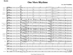 Big Band with Vocal score sample 
