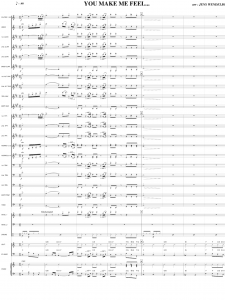 Concert Band Arrangements score sample